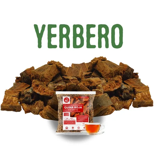 Vista 7 de Yerbero - Paquete de 2 piezas - Palo De Víbora 1LB (15.98 oz) + Quina Roja 1LB (15.98 oz) Duo Tes Herbales De Árbol De La Víbora y corteza