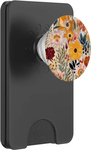 Vista 7 de Patrón floral colorido lindo del jardín de la flor para las mujeres PopSockets intercambiable PopGrip