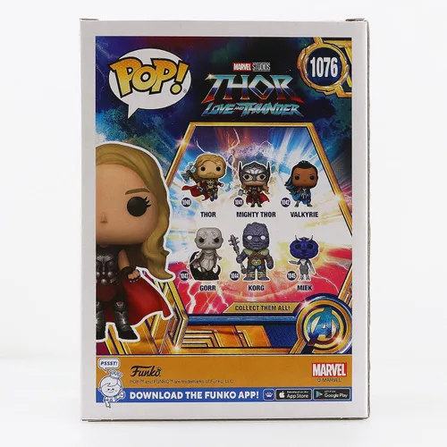 Vista 2 de Funko Thor: Love & Thunder POP! Marvel Mighty Thor Figura de vinilo exclusiva #1076 [Sin casco]