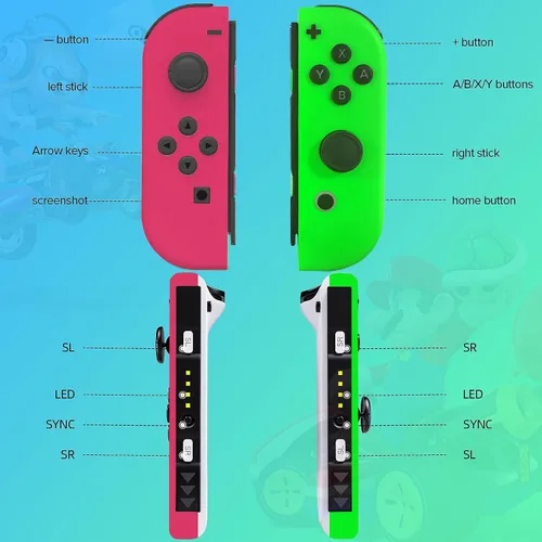 Vista 6 de SZDILONG Switch Controllers Replacement for SwitchOLEDLite, Switch Controllers for Nintendo Switch Controller,Switch Controllers Joypad