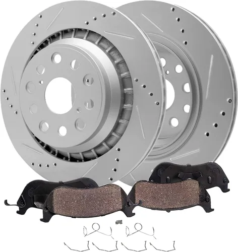 Vista 21 de Detroit Axle - Zapatas de freno traseras para Chevrolet Aveo Aveo5 Spark Pontiac G3 Suzuki Swift+ Reemplazo de zapatas de freno semimetálicas
