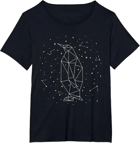 Vista 37 de Sternbild Penguin Constellation Emperor Sea Bird Penguin Camiseta Negro