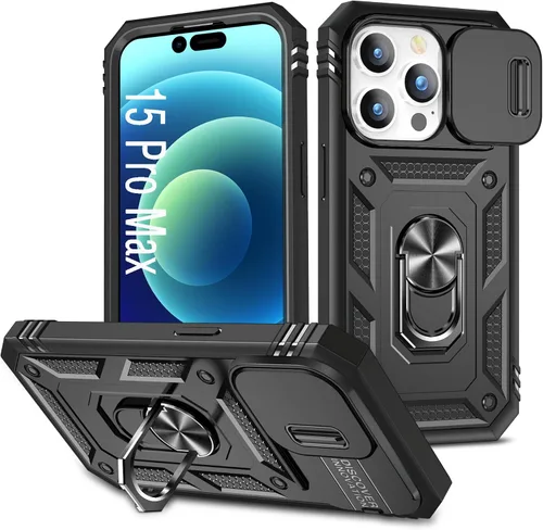 Vista 38 de Funda para iPhone 14, a prueba de golpes, resistente a los impactos, con lente deslizante protectora para iPhone 14 (6.1 pulgadas) (azul)