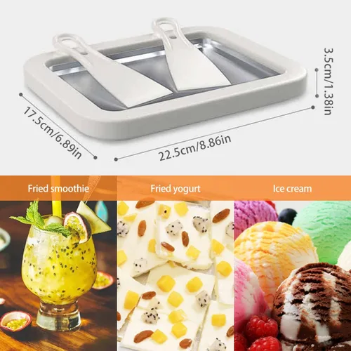 Vista 5 de Máquina de helado instantáneo, máquina de helado laminado, máquina de helado de punto dulce para helado enrollado casero, Softserve, gelato, sorbete