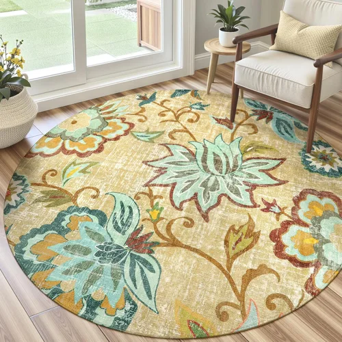 Vista 10 de Lahome - Tapete floral con estampado de cachemira, lavable, antideslizante, pequeño, anti-manchas, suave, para baño, entrada, dormitorio, Negro