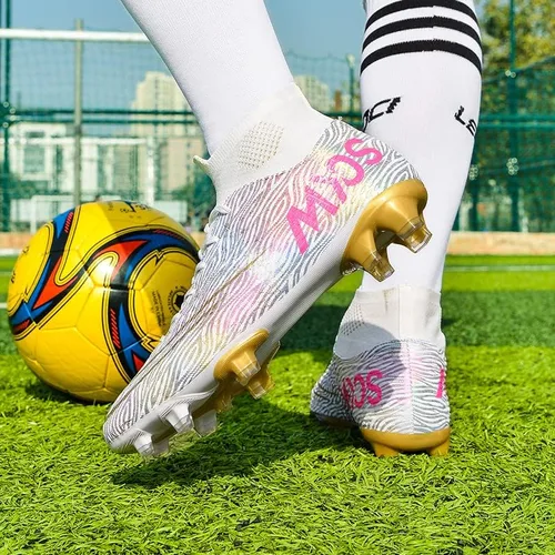 Vista 4 de AOCON Zapatos de fútbol para hombre FGAG juvenil zapatos deportivos de fútbol para entrenamiento al aire libre e