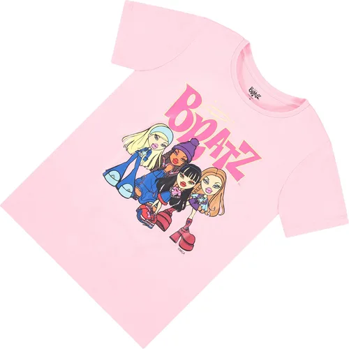 Vista 6 de Bratz Camiseta original para mujer Yasmin Cloe Jade y Sasha Vintage Throwback Graphic de los años 90