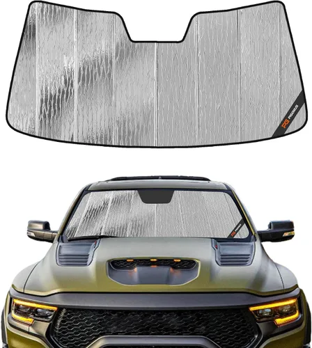 Vista 14 de Pigenius Parasol de Parabrisas para Dodge Ram 1500 2002-2008 Protección Solar para Ventana Delantera - Salvaguarda
