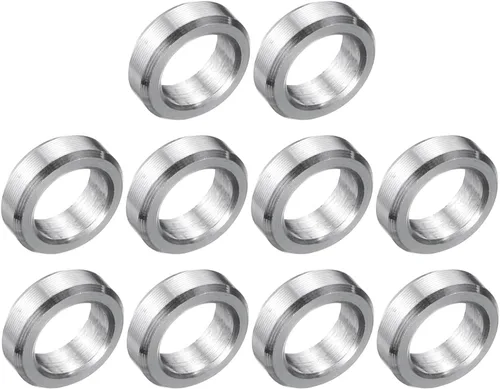 Vista 79 de uxcell 10 piezas de espaciador de acero inoxidable de 3/8" de diámetro interno x 3/4" de diámetro exterior x 1" de longitud, espaciador de rosca