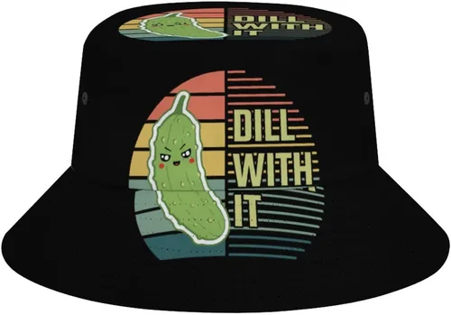 Vista 24 de Divertido sombrero de pescador de pepinillos, sombreros de sol de playa para mujeres y hombres, viajes de verano, sombreros de pescador al aire