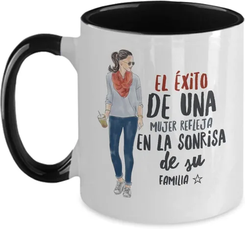 Vista 5 de Mujer regalo para amiga, novia, esposa, prima taza de café, 11onza, Rosado
