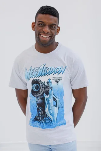 Vista 2 de Monster Jam Camiseta Adulto Grave Digger El Toro Loco Megalodon
