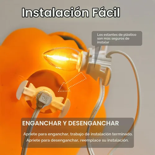 Vista 7 de Paquete de 2 cables de accesorios con 2 bombillas LED C7 con base de candelabro E12, cable blanco con enchufes de interruptor de encendido/apagado