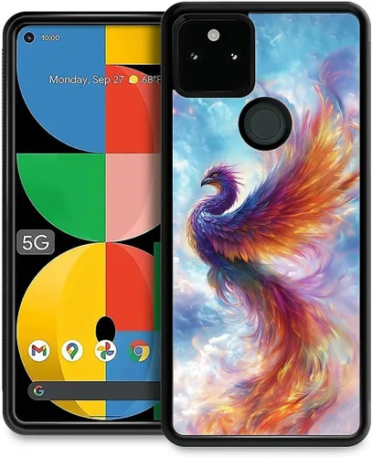 Vista 165 de Compatible con Google Pixel 4A 5G Mobile Case Creative Acrylic Back Panel Silicona Edge Case Slim Protección Especialmente para Google Pixel 4A 5G