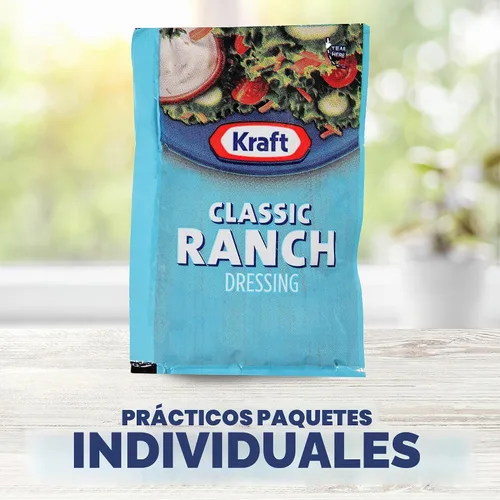 Vista 4 de Kraft Ranch - Paquete de aderezo para ensalada individual (paquetes de 1.5 onzas, paquete de 60)