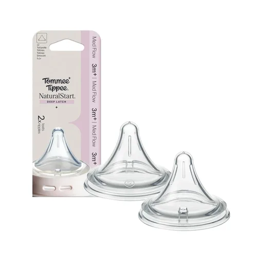 Vista 10 de Tommee Tippee Pezones triangulares de cierre profundo Natural Start