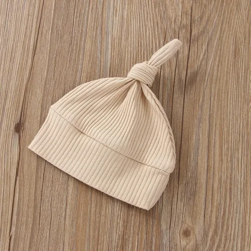 Vista 3 de Mameluco de punto de manga larga para bebé recién nacido, para recién nacido, con gorro, para llegar a casa