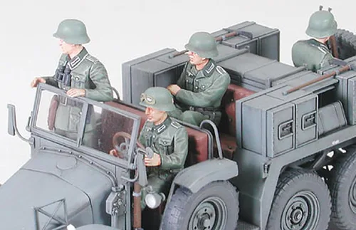 Vista 5 de Tamiya Modelos Krupp Protze Camión de remolque con kit de modelo Pak de 1.457 in