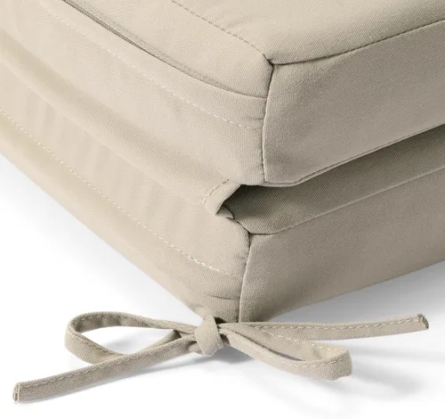 Vista 5 de WestinTrends Adirondack - Cojín para silla mecedora, resistente a la intemperie, con respaldo alto, color beige