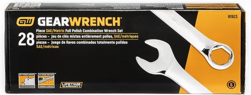 Vista 9 de GEARWRENCH 81923 - Juego de 28 llaves combinadas de 6 puntas, SAE y métricas (Paquete de 2)