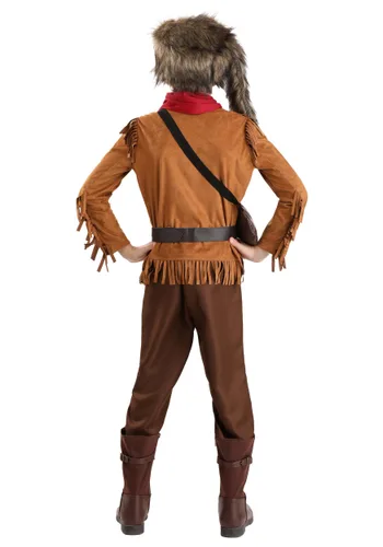 Vista 2 de Disfraz de Davy Crockett / William Clark para niño Multicolor