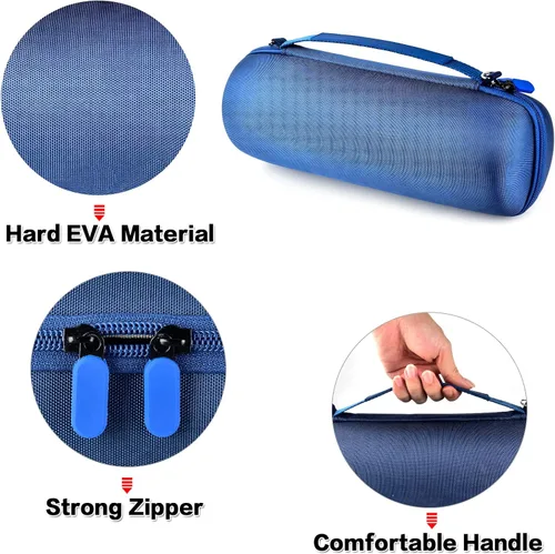 Vista 3 de Comecase - Funda rígida de viaje para JBL Charge 4/Charge 5 impermeable Bluetooth altavoz. Bolsa de almacenamiento para cargador y cable USB