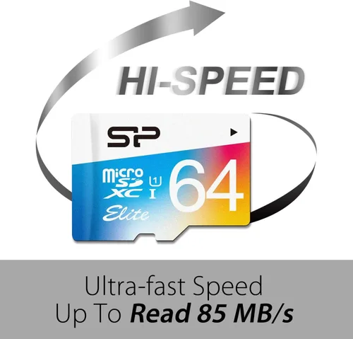 Vista 3 de Silicon Power - Tarjeta de memoria MicroSDHC UHS-1 de 64 GB, con adaptador (SP064GBSTXBU1V20AI)