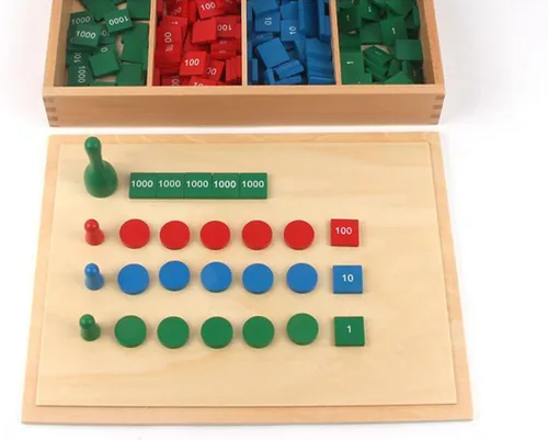 Vista 7 de New Sky Enterprises Professional Montessori Stamp Game Material Kids Counting Learning and Math Aids Juguete de madera