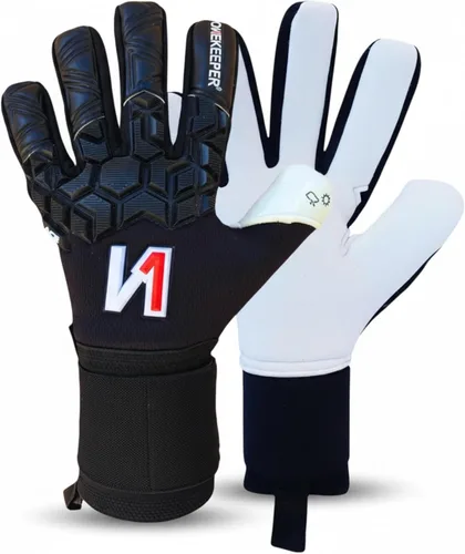 Vista 10 de ONEKEEPER ACE Guantes de portero – Protección sin dedos – Guantes de portero de fútbol profesional para niños, jóvenes y adultos – látex de contacto