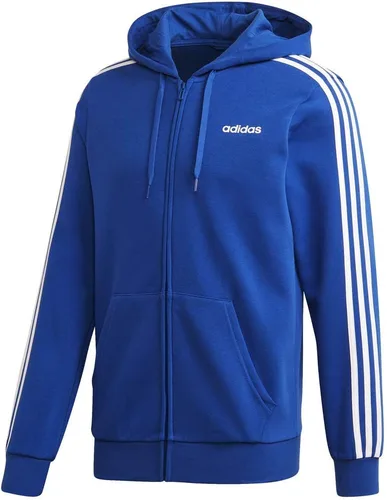 Vista 4 de adidas Forro polar Essentials con 3 rayas con cremallera completa para hombre