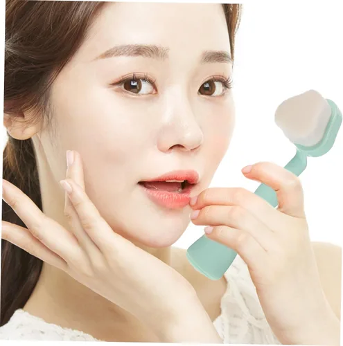 Vista 4 de Beavorty Cepillo de lavado facial Limpieza de aceite Eliminar piel muerta Cepillo de lavado exfoliante Cepillo facial de mano Cepillo facial