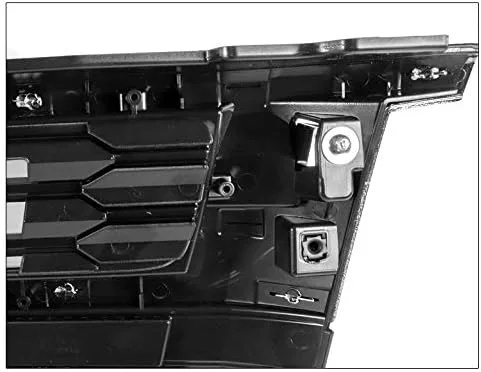 Vista 5 de Parachoques delantero de malla superior del capó, carcasa cromada/negra compatible con Chevy Suburban/Tahoe LS LT 2015-2020