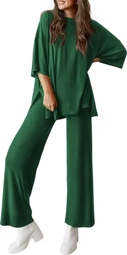 Vista 10 de PRETTYGARDEN Conjunto de dos piezas para mujer Negro
