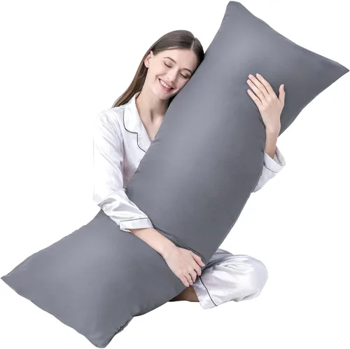 Vista 20 de DOWNCOOL Relleno de almohada de cuerpo completo de lujo con funda de fibra, almohada corporal ultrasuave para dormir, inserto de almohada de cama