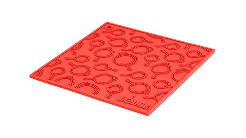 Vista 4 de Lodge Salvamanteles de silicona de 7 pulgadas, apto para lavavajillas, diseñado para uso universal, uso como salvamanteles o soporte de mango