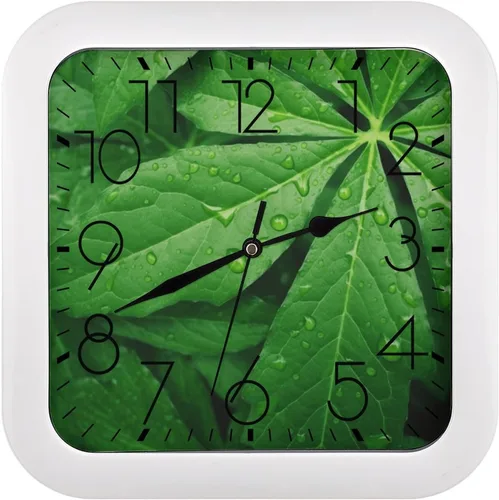 Vista 22 de 10" Square Modern Wall Clock,Animal Patterns Print Kitchen Clocks Wall Battery Operated,Silent Non Ticking Unique Funny Cute Wall Clock for Living