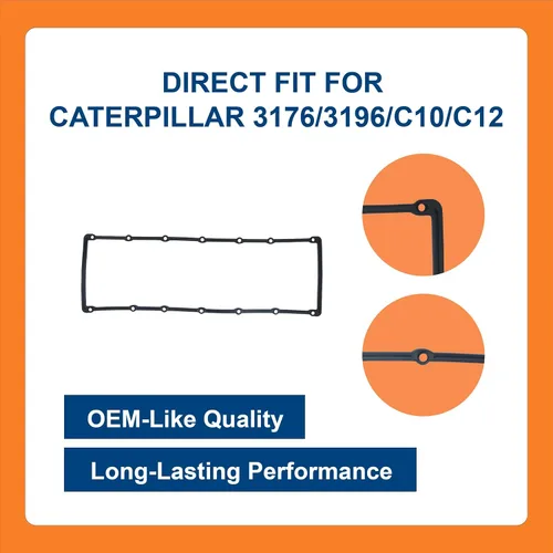 Vista 3 de BTS-1095308 Junta de cárter de aceite, compatible con Caterpillar 3176/3196/C10/C12, repuesto del mercado de accesorios para OEM # 1095308, Junta