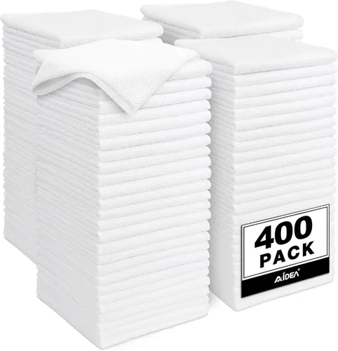 Vista 28 de AIDEA - Paño de limpieza de microfibra negro, 12 unidades, trapos de limpieza absorbentes de 12 x 12 pulgadas Microfiber Towels for Cars Lint Free