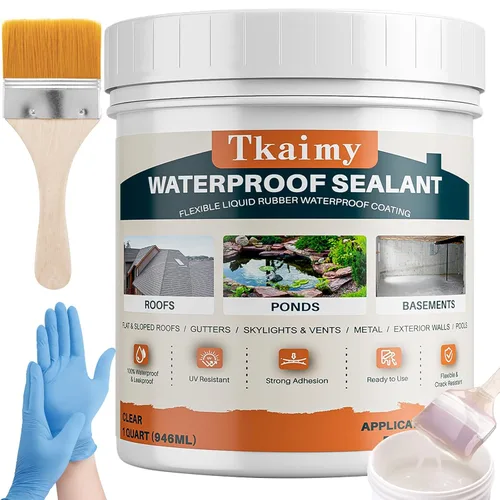 Vista 10 de Tkaimy Agente de recubrimiento impermeable invisible transparente, sellador impermeable líquido de 17 onzas, sellador de agua transparente
