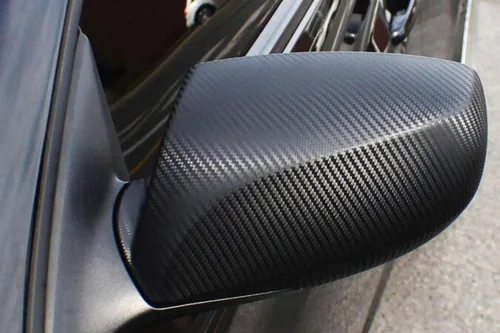 Vista 7 de 2 piezas de 4 x 8 pulgadas (10 x 20 cm) muestra de fibra de carbono negro genuino 3M 2080 para envoltura de vinilo de automóvil, película adhesiva