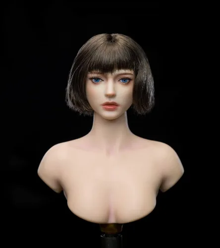 Vista 5 de Esculpe de cabeza femenina a escala 1/6, figura de acción de anime de belleza para niña, cabeza tallada para soldado femenino de 12 pulgadas, PH TBL