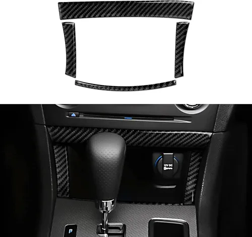 Vista 15 de Coche cambio cambio panel cubierta calcomanías para 2011 2012 2013 2014 Dodge cargador accesorios fibra carbono interior pegatinas