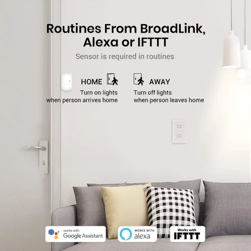 Vista 11 de BroadLink Interruptor de luz inteligente, no requiere cable neutro, un solo polo con aplicación y control de voz, interruptor temporizador táctil