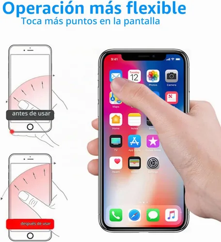Vista 4 de Kinizuxi Soporte de anillo de teléfono de mariposa, soporte de agarre para 1 azul