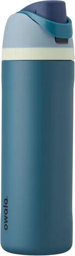 Vista 89 de Owala FreeSip - Acero inoxidable - 32 oz - Morado/Azul (pistas de esquí de los años 80)