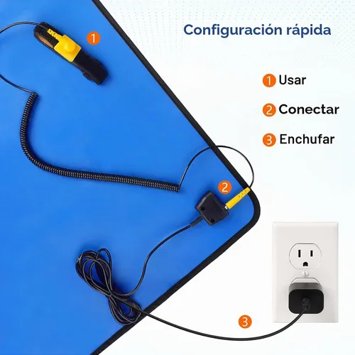 Vista 4 de Kit antiestático portátil de la esterilla ESD, 24" X24", reparación de la construcción de PC y de la electrónica Helps reduce static risk to