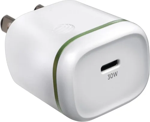 Vista 10 de AT&T Cargador de pared USB-C Adaptador de corriente de carga rápida, puntas plegables para viajes, compatible con iPhone, iPad, Samsung Galaxy 20W
