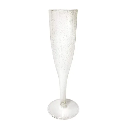 Vista 10 de Party Essentials Copas de champán de plástico de una pieza, 5 onzas, transparentes (paquete de 100)