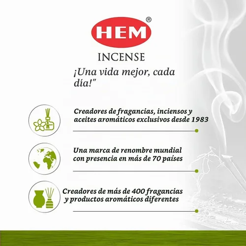 Vista 7 de HEM Varitas de incienso de citronela, paquete de 6 (20 palitos cada uno) para relajación y meditación