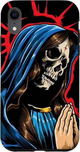 Vista 25 de Día de los Muertos - Praying La Calavera Catrina - Funda de Santa Muerte para iPhone 17